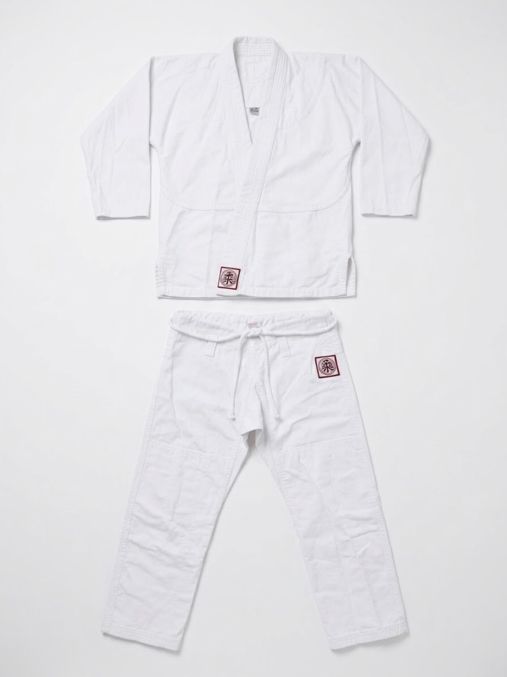 Kids White Martial Arts Gi Set - Lightweight BJJ/Judo Jacket & Pants